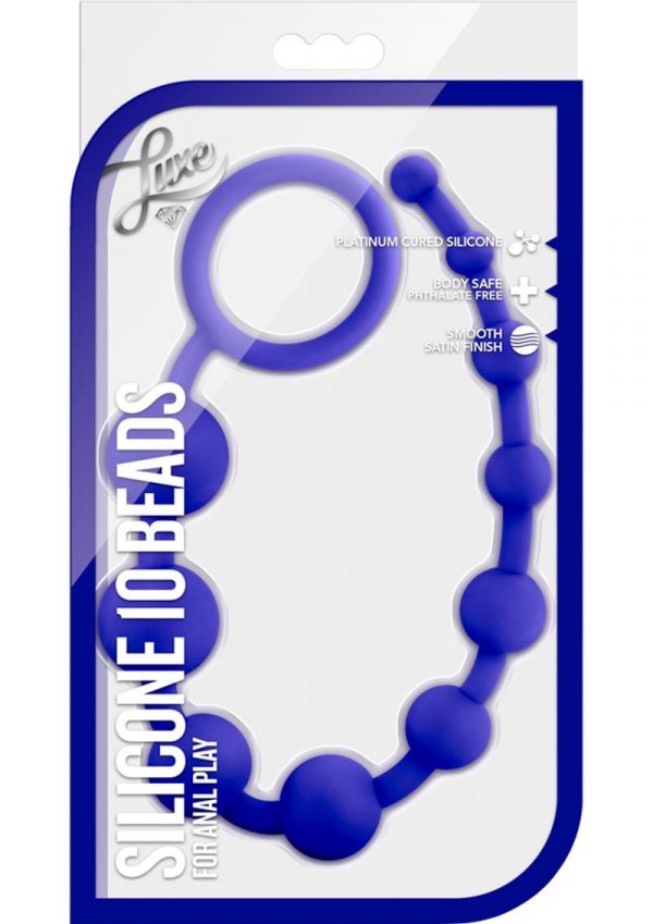 Luxe Silicone 10 Beads indigo