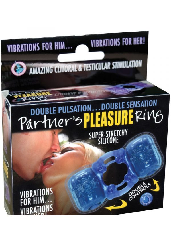 Partners Pleasure Ring Silicone Cock Ring Waterproof Blue