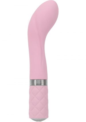 Pillow Talk Sassy G-Spot Massager Silicone USB Reachargeable Vibe With Swarovski Crystal Pink