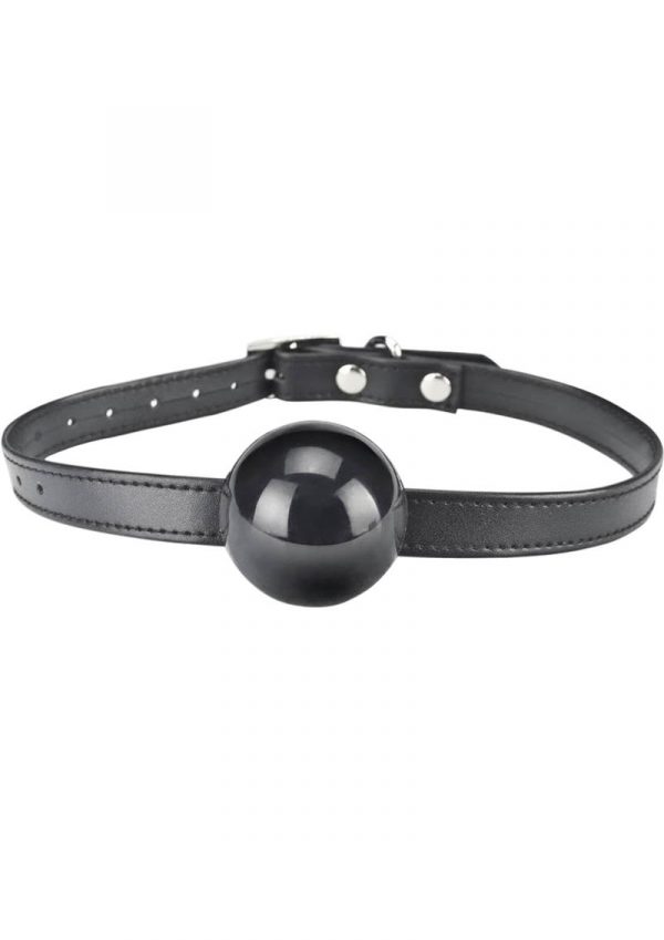 Lux Fetish Silicone Ball Gag Black