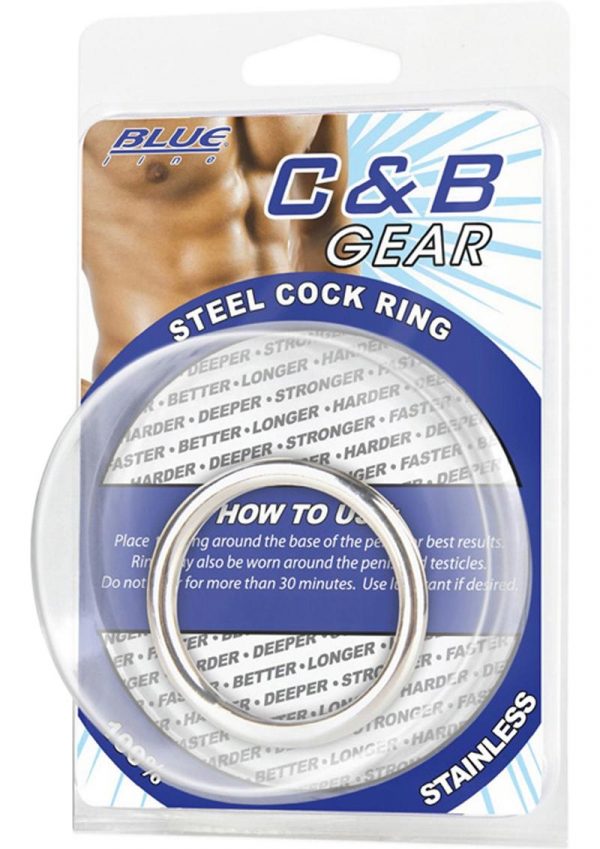 CandB Gear Steel Cock Ring 1.5 Inch Diameter