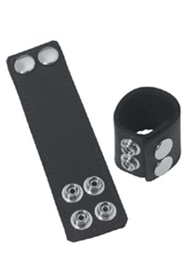 Ball Stretcher With Snaps 1.5 Inch Black
