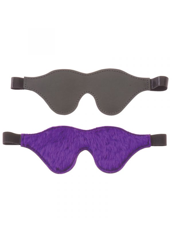 Purple Fur Line Classic Cute Blindfold