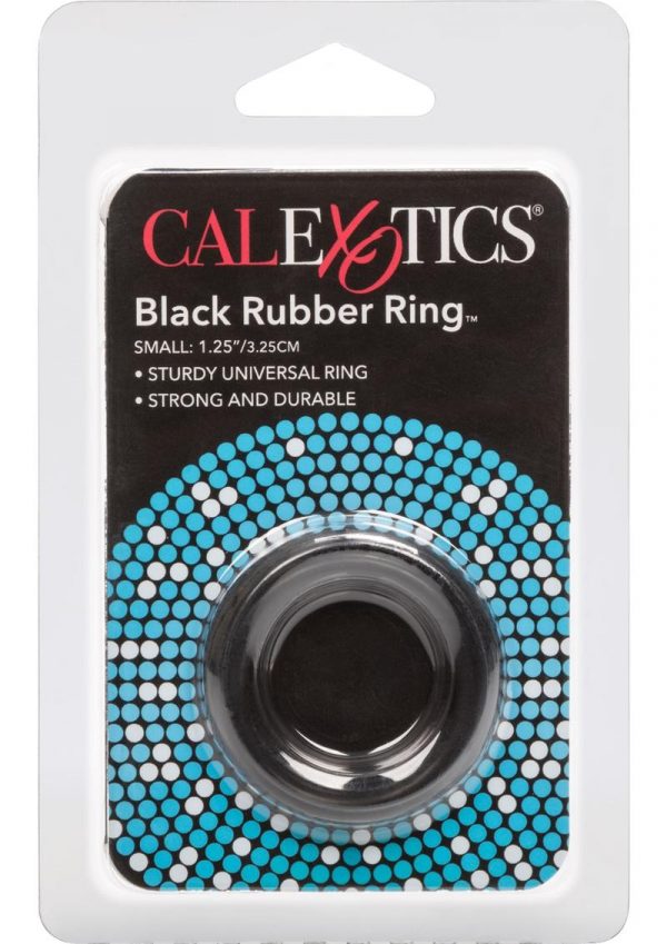Rubber Cock Ring Small 1.25 Inch Diameter Black