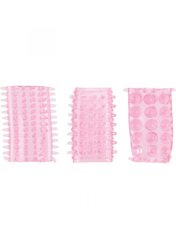 Sensi Rings Pink 3 Pack For Use On Penis Or Vibrator