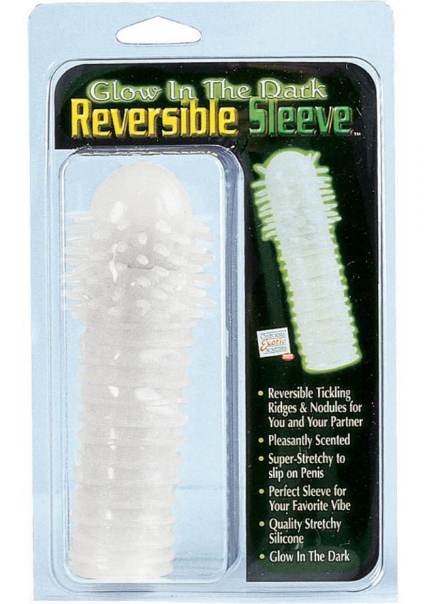 Glow in The Dark Reversible Sleeve 5.5 inch Clear