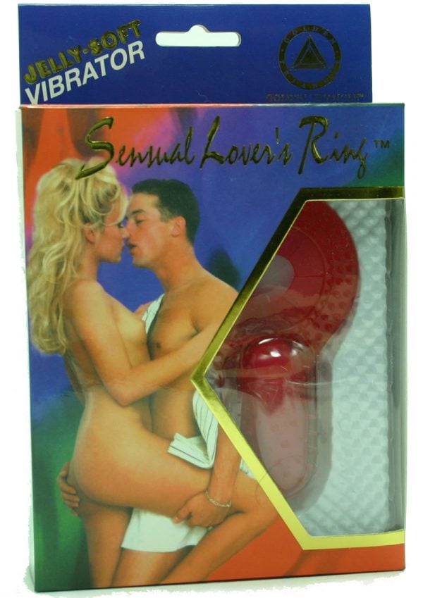 SENSUAL LOVERS RING JELLY WITH CLITORAL STIMULATION RED