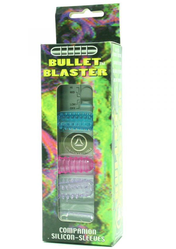 Bullet Blaster With Remote And 4 Assorted Colored Silicone Sleeves
