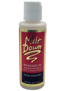 Meltdown Sensuous Massage Oil For Men Musk 4 Ounce