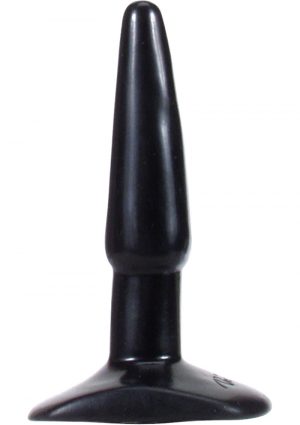 Classic Butt Plug Small Sil A Gel 4.5 Inch Black