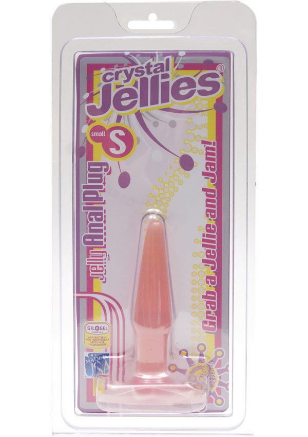 Crystal Jellies Jelly Butt Plug Small Sil A Gel Pink