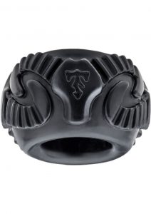 Perfect Fit Tribal Son Ram Ring Cockring - Black