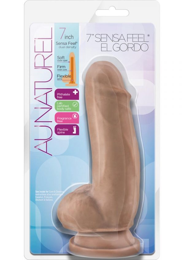 Au Naturel Sensa Feel El Gordo 7inch Realistic Dildo Non Vibrating