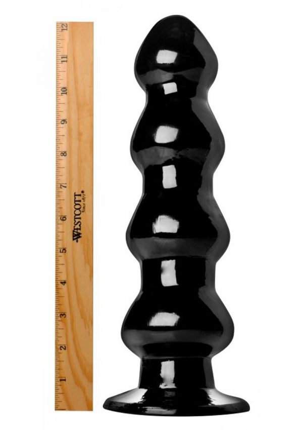 Master Cock Four Stage Rocket XXXL Dildo Black 12.5 Inch