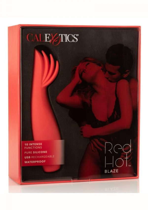 Red Hot Blaze Clitoral Stimulation Silicone Rechargeable Waterproof Red