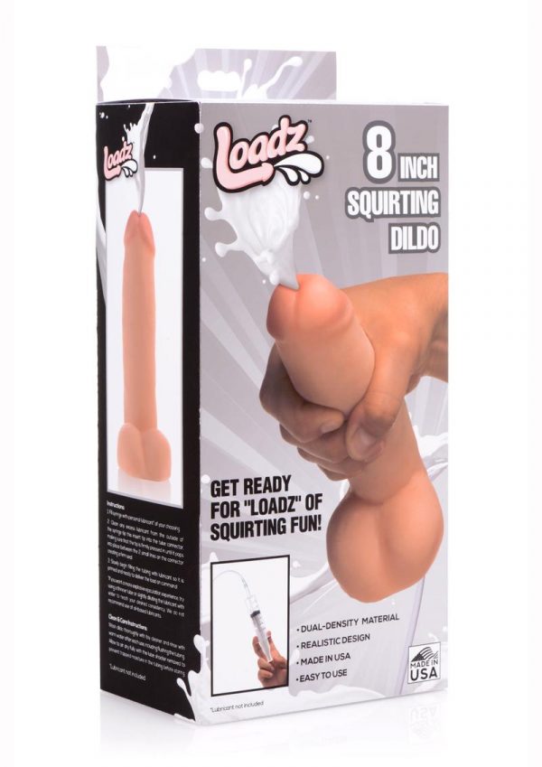 Loadz Dual Density Squirting Cock Flesh 8 Inches