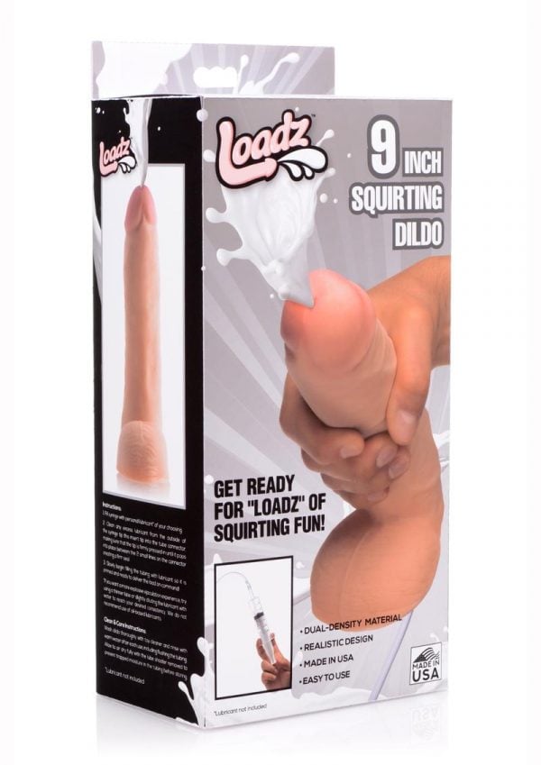 Loadz Dual Density Squirting Cock Flesh 9 Inches