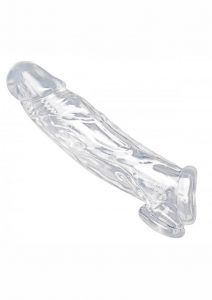 Size Matters Realistic Penis Enhancer And Ball Stretcher Clear 7 Inch