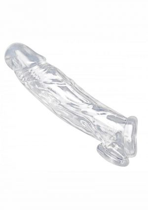 Size Matters Realistic Penis Enhancer And Ball Stretcher Clear 7 Inch