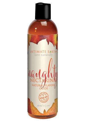 Intimate Earth Natural Flavors Glide Naughty Nectarines 2oz