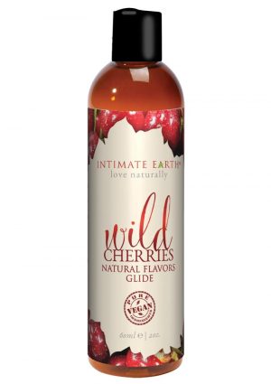 Intimate Earth Natural Flavors Glide Wild Cherries 2oz