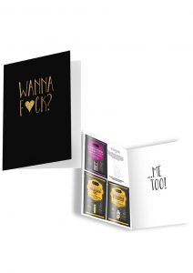 Naughty Notes Greeting Card Wanna Fuck With Lubricants