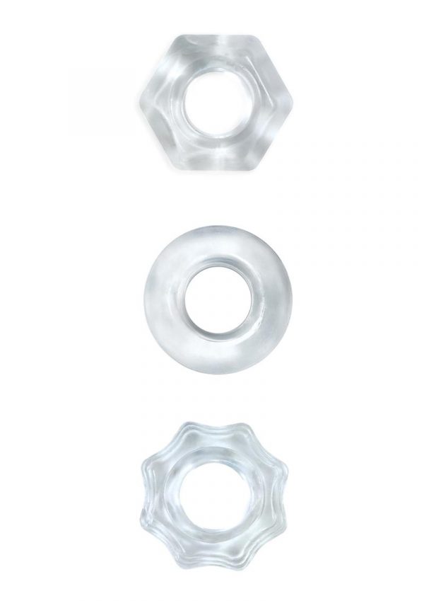 Renegade Chubbies Set Clear Non-Vibrating Cock Rings