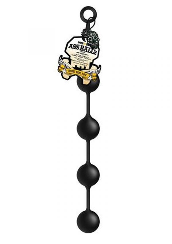 Bone Yard Silicone Ass Ballz Black Large