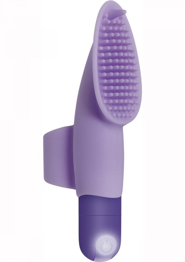 Fingerific Silicone Finger Clitoral Stimulator Rechargeable Waterproof Purple