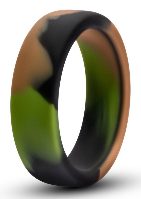 Performance Silicone Camo Cock Ring Green Camouflage 1.5 Inch Diameter