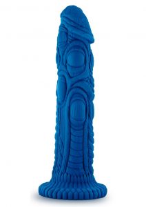 The Realm Draken Lock On Dildo Accessory 7.75in Silicone - Blue