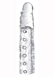 Size Matters 3 Inch Penis Enhancer Sleeve Clear 8.5 Inches