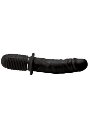 Master Series Mega Thruster Dildo Thrust Rechargeable Black 10.75 Inches