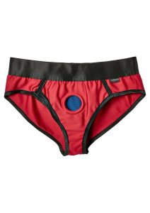 EM. EX. Active Harness Wear Contour Harness Briefs Red Extra Large-31-34