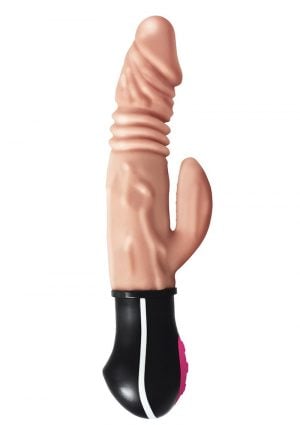 Natural Realskin Hot Cock Rotate Thrust Vibrator USB Rechargeable Silicone