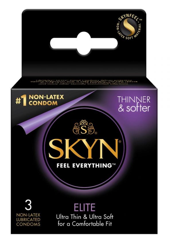 Lifestyles Skyn Elite Non Latex Lubricated Condoms 3-Pack