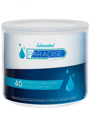 Paradise Lubricated Condoms 40/bowl