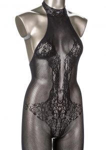 Scandal Halter Lace Body Suit One Size