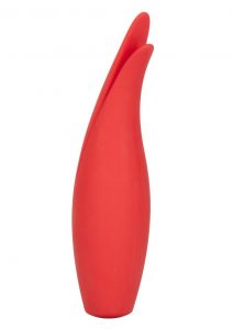 Red Hot Sizzle Silicone Rechargeable Waterproof Clitoral Stimulation Red