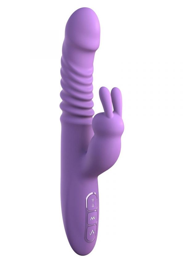 Fantasy For Her Thrusting Silicone Rabbit Multi Function Rechargeable  Waterproof Purple