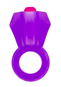 Rock Candy Vibrating Bling Pop Cock Ring Purple