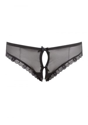 Barely Bare Double Window Panty Black One Size