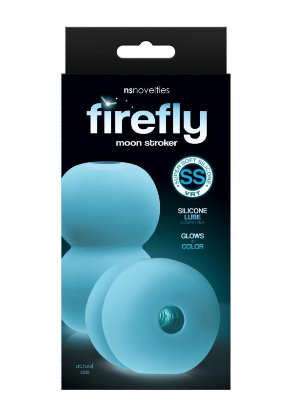 Firefly Moon Stroker Silicone Glow In The Dark - Blue