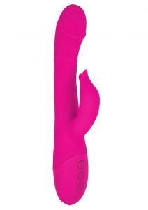 Devine Vibes Heat Up G-Spot Teaser USB Rechargeable Silicone Dual Vibe Waterproof Pink 9 Inches