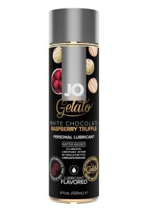 Jo Gelato Water Based  Lube White Chocolate Raspberry 4oz Bottle