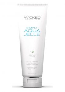 Wicked Sensual Care Simply Aqua Jelle With Olive Leaf Extract 4 Ounce Tube
