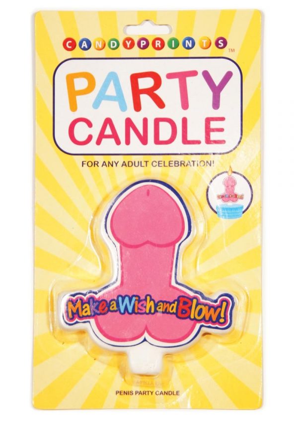 Candy Prints Make A Wish And Blow Penis Party Candle