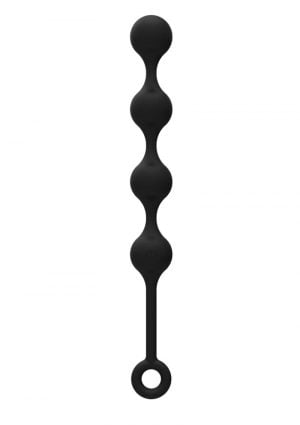 Nexus Quattro Silicone Rechargeable Vibrating Pleasure Beads - Black