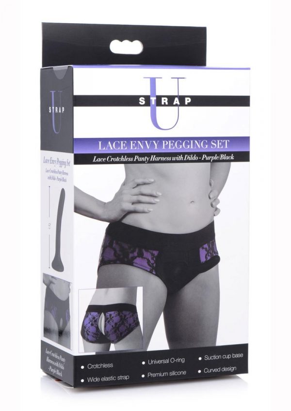 Strap U Lace Envy Pegging Set - Purple/Black