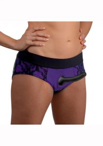 Strap U Lace Envy Pegging Set - Purple/Black